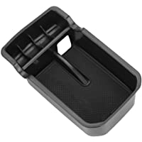 KIMISS Caja de guantes de almacenamiento secundario reposabrazos- Contenedor de bandeja de consola central para Compass…